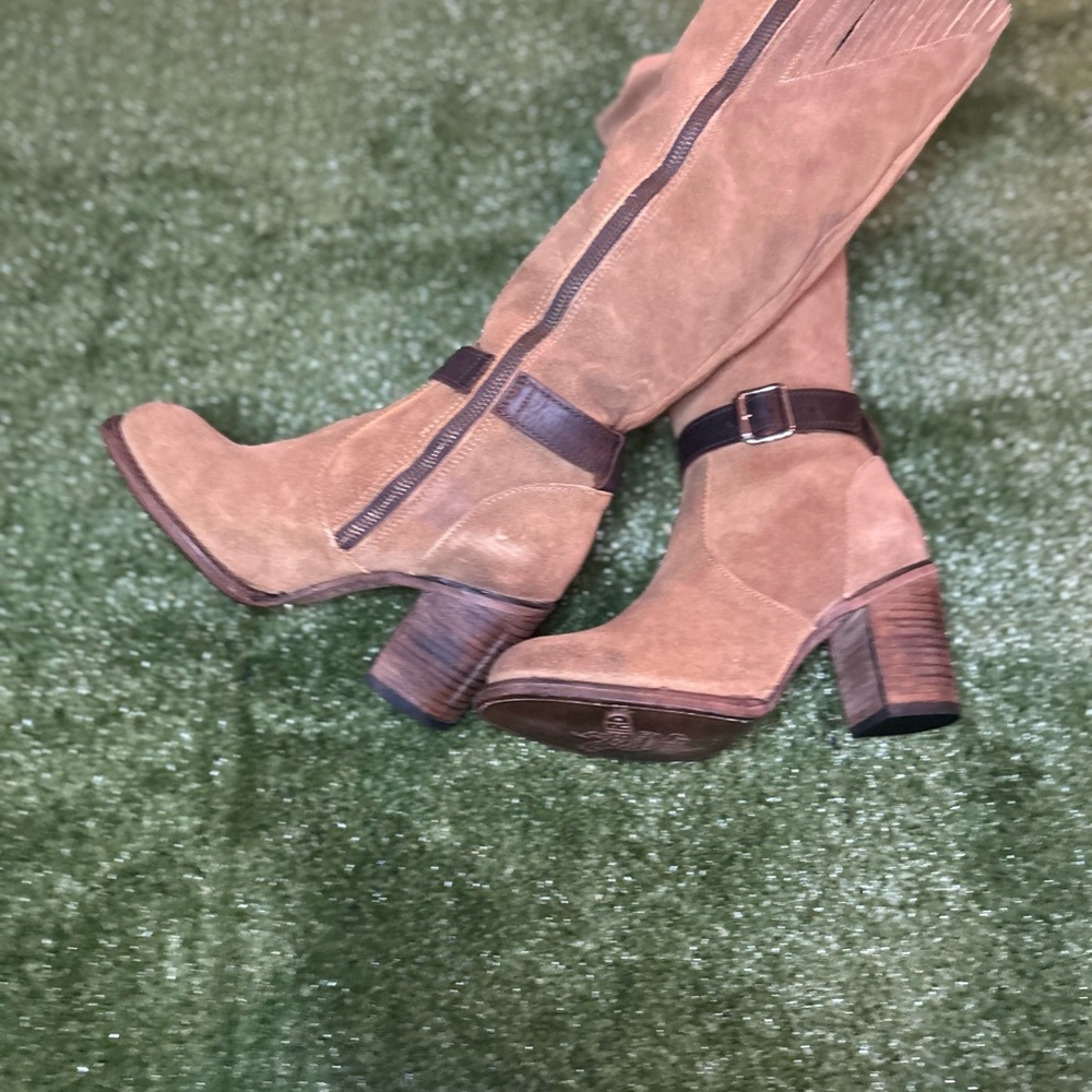 Freebird by Steven Tan Heeled Boots with Black Straps